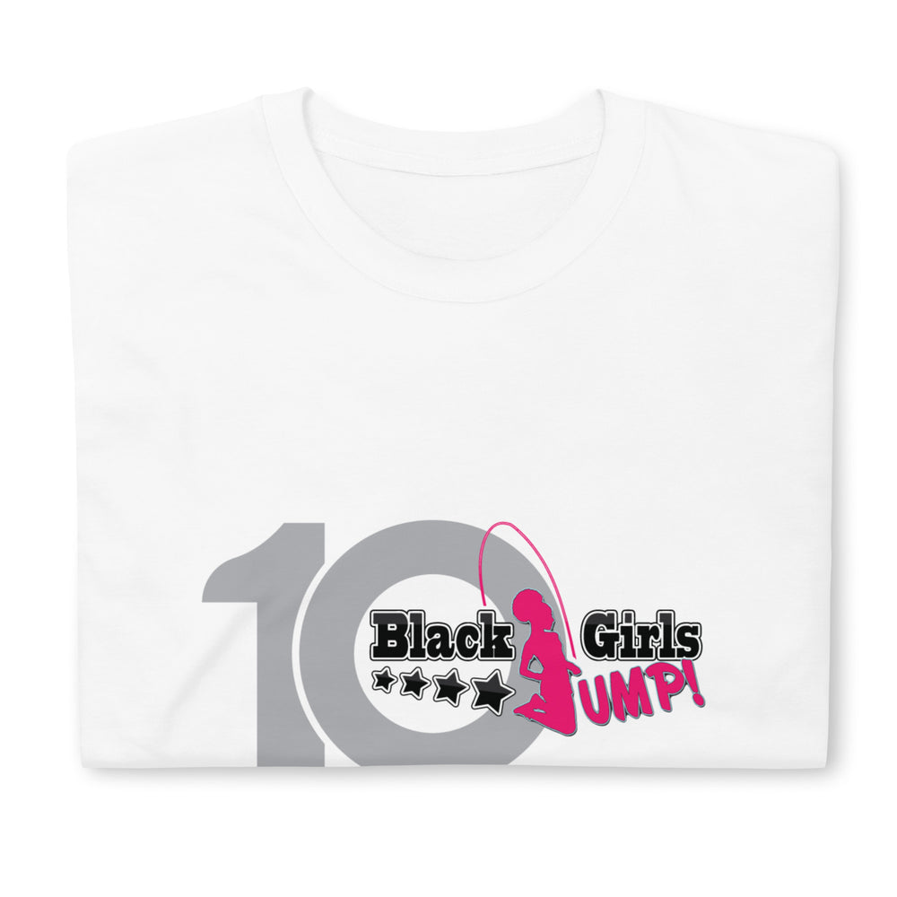 
                  
                    Black Girls Jump 10th Anniversary Women's Softstyle Tee
                  
                